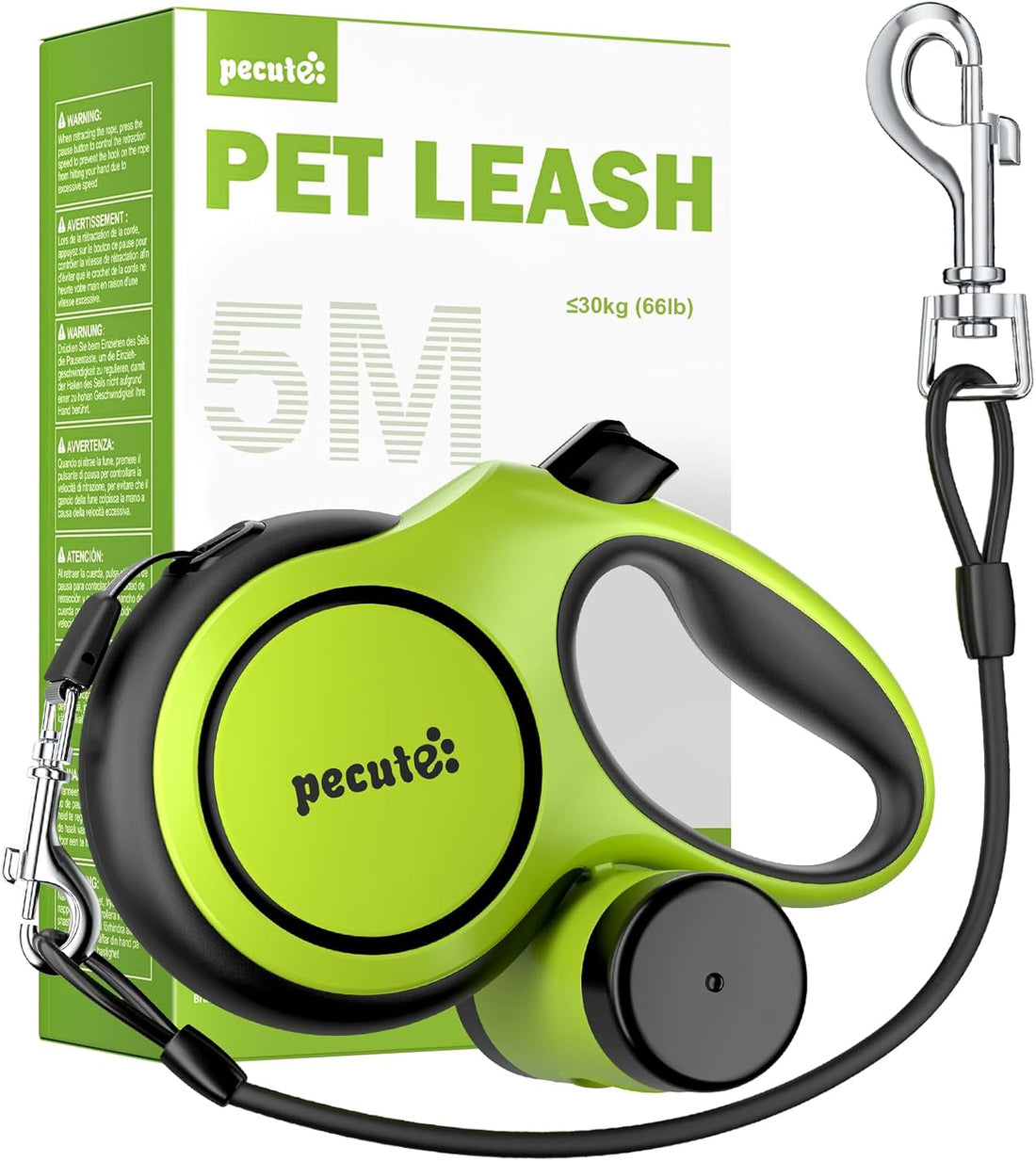 Pecute Heavy Duty Retractable Dog Leash 26ft for Large Dogs 33-110 LBS