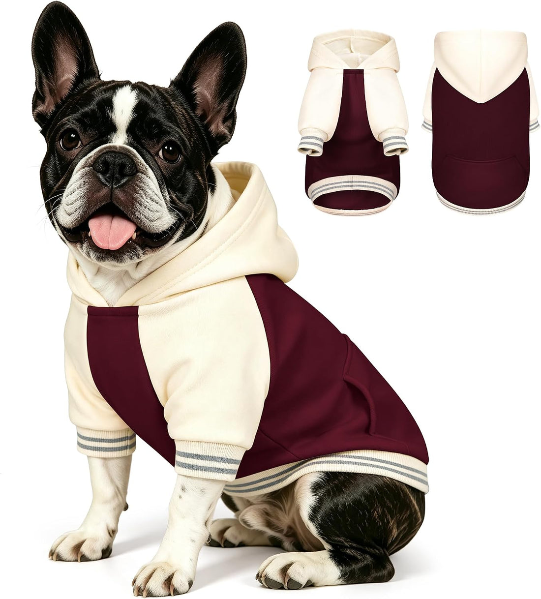 YUDODO Dog Hoodie for Small Dogs, Soft Pullover Dog Clothes
