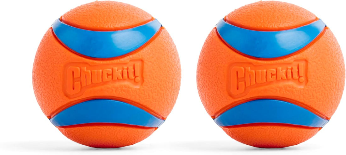 Chuckit! Ultra Rubber Dog Ball, Floating Fetch Toy, Medium 2.5-in