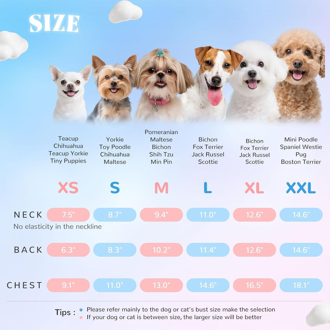 2 Pack Dog Shirt for Small Dogs Breathable Summer Clothes