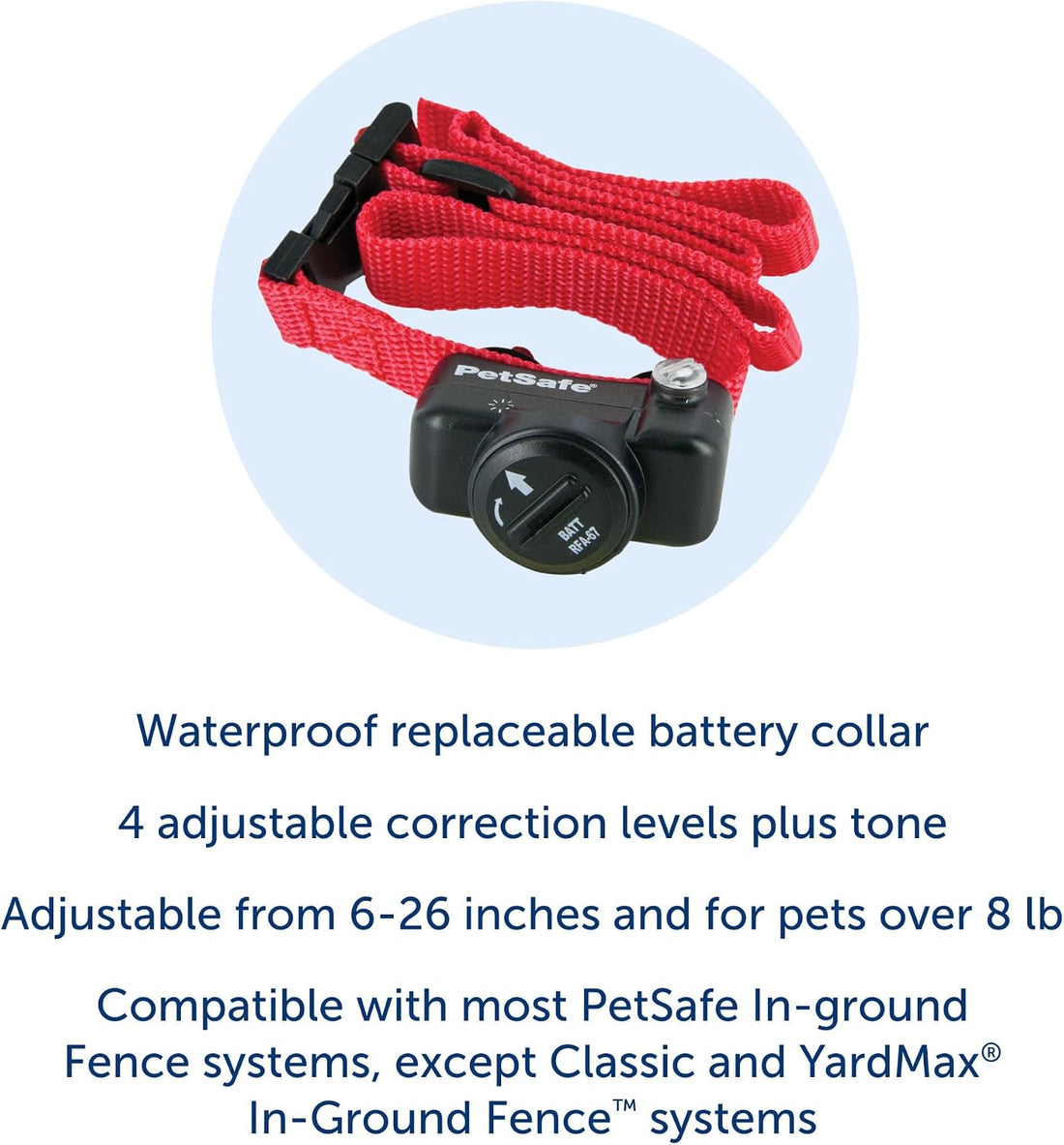PetSafe Ultralight Pet Fence Receiver Collar for Dogs and Cats Over 8