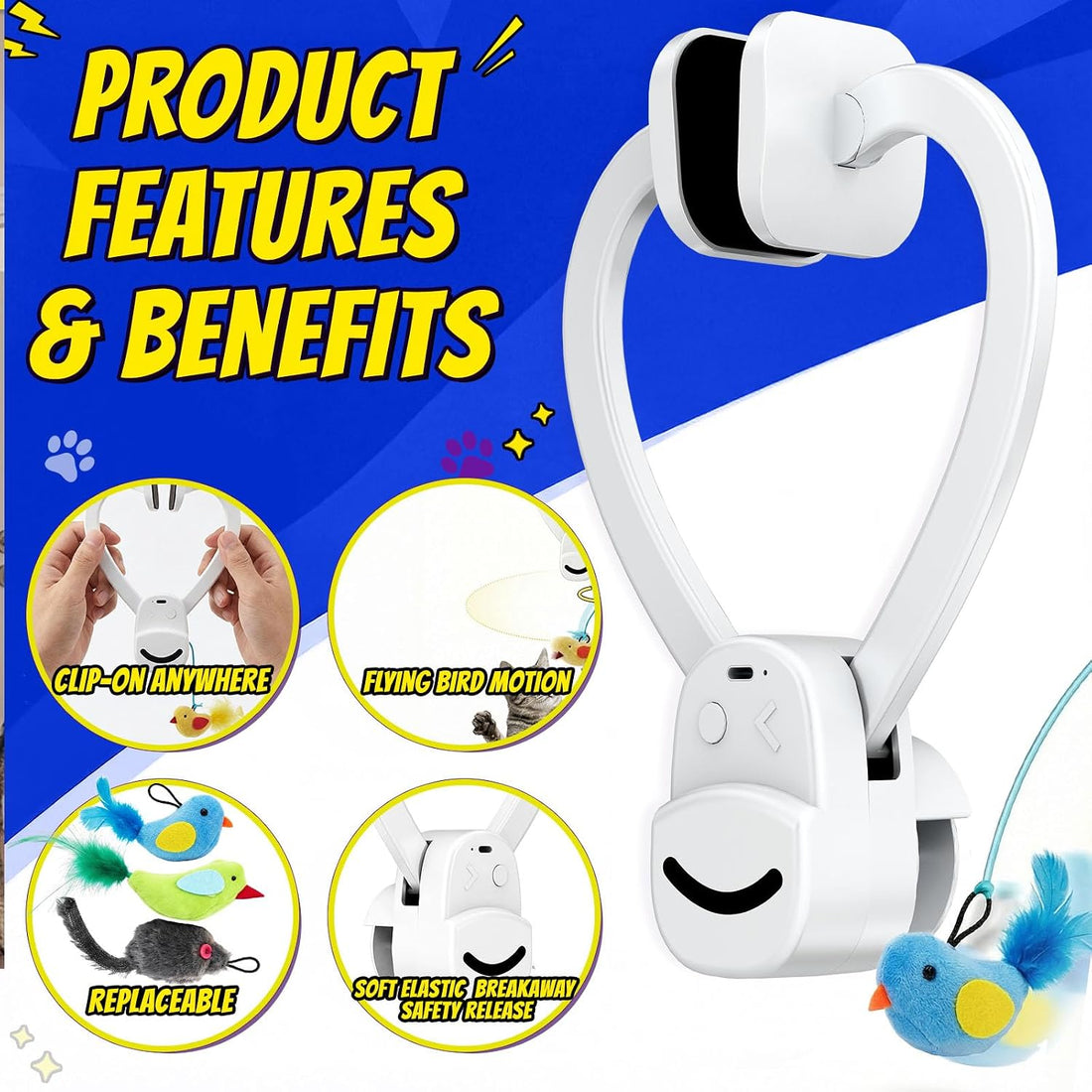 CATPICK Interactive Doorway Cat Toy