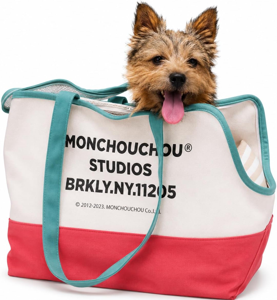 Dog Tote Bag for Small Dogs 4–20 lbs with Safety Leash