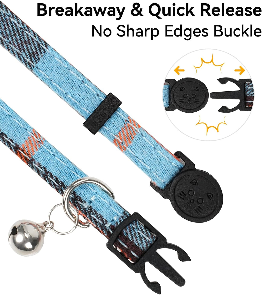 Joytale Upgraded Cat Collar with Bells