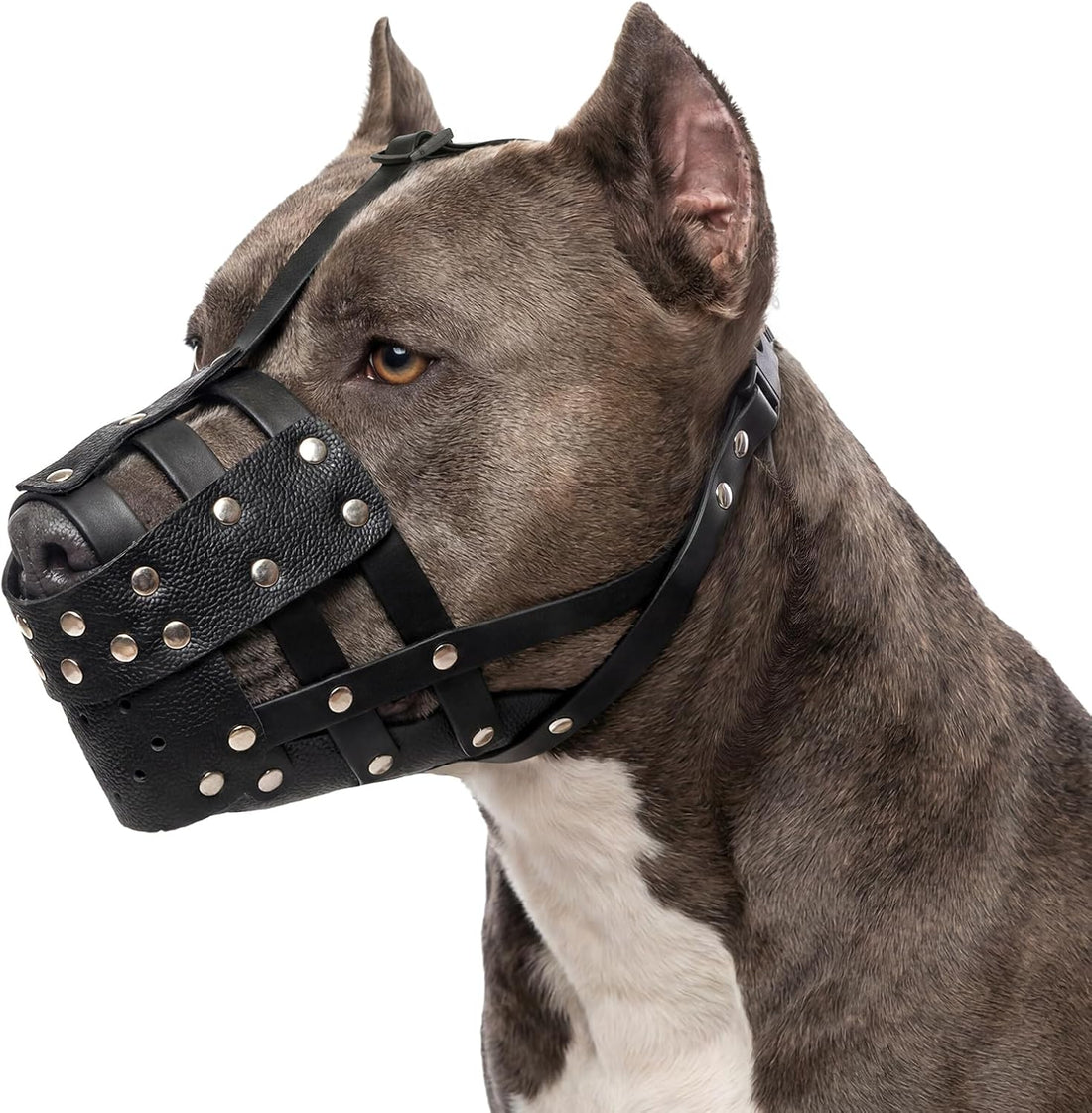 FUAMEY Dog Muzzle Soft Pitbull Basket Muzzles for Large Medium Sized