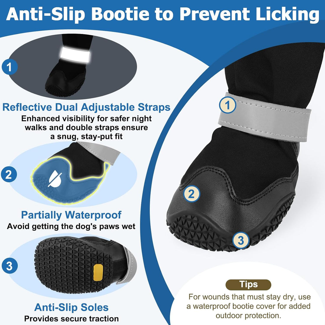 BARKLESS Dog Socks to Prevent Licking Paws