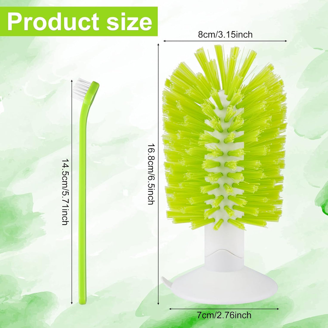 2pcs Turtle Brush, Turtle Shell Brush with Suction Cup