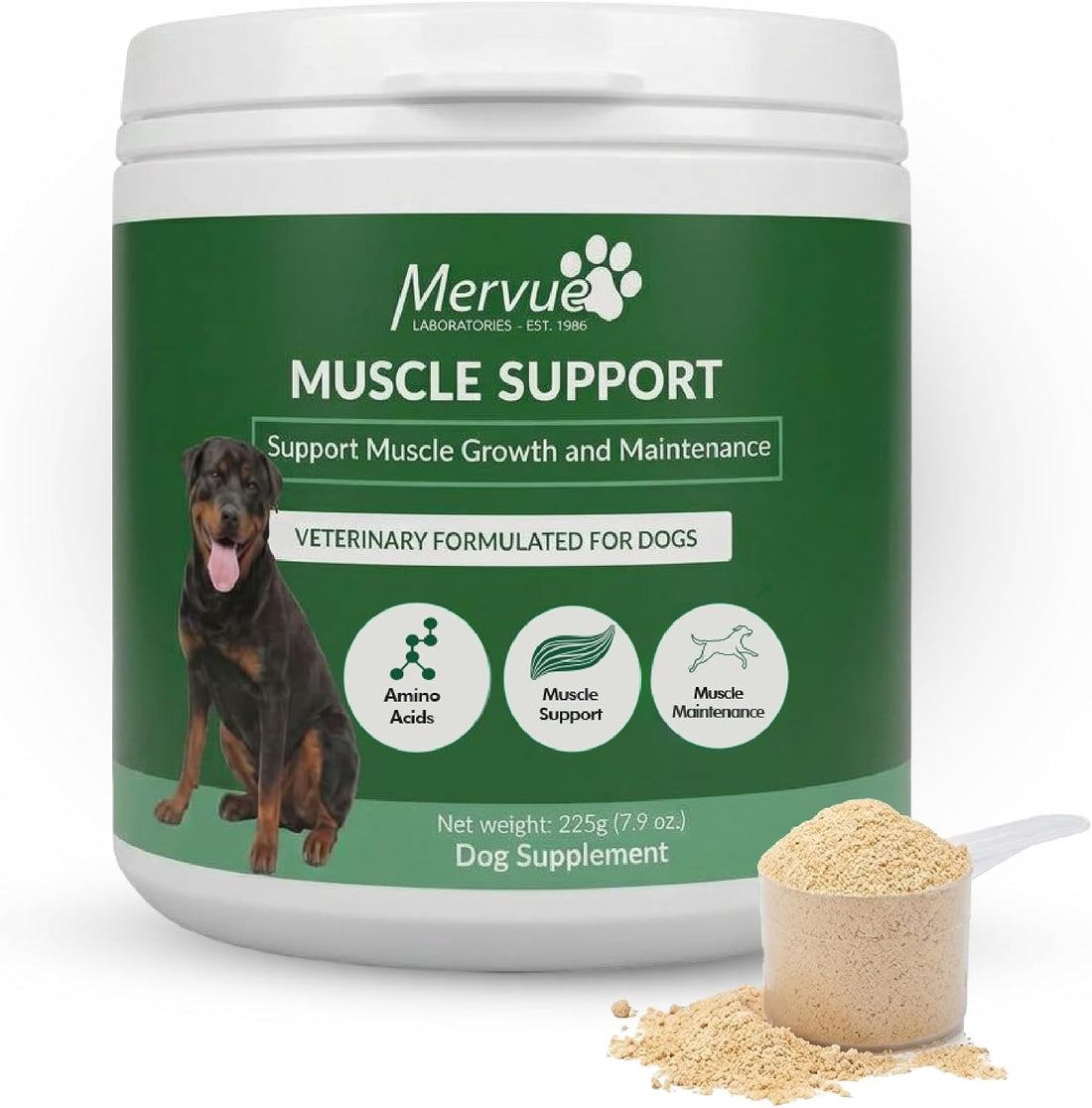Mervue Muscle Builder for Dogs - L-Carnitine, BCAAs