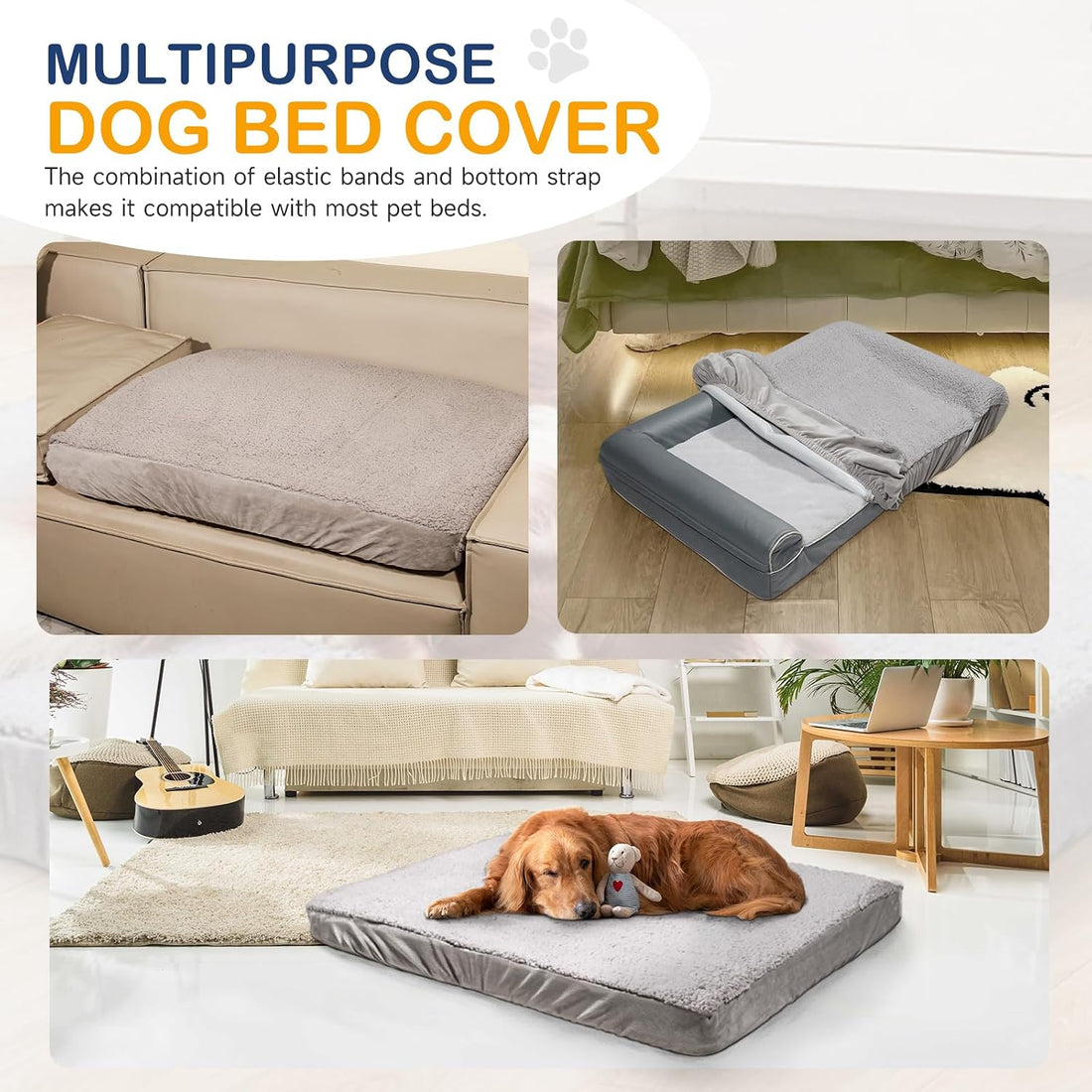 Sunsleek Dog Bed Covers Replacement Washable