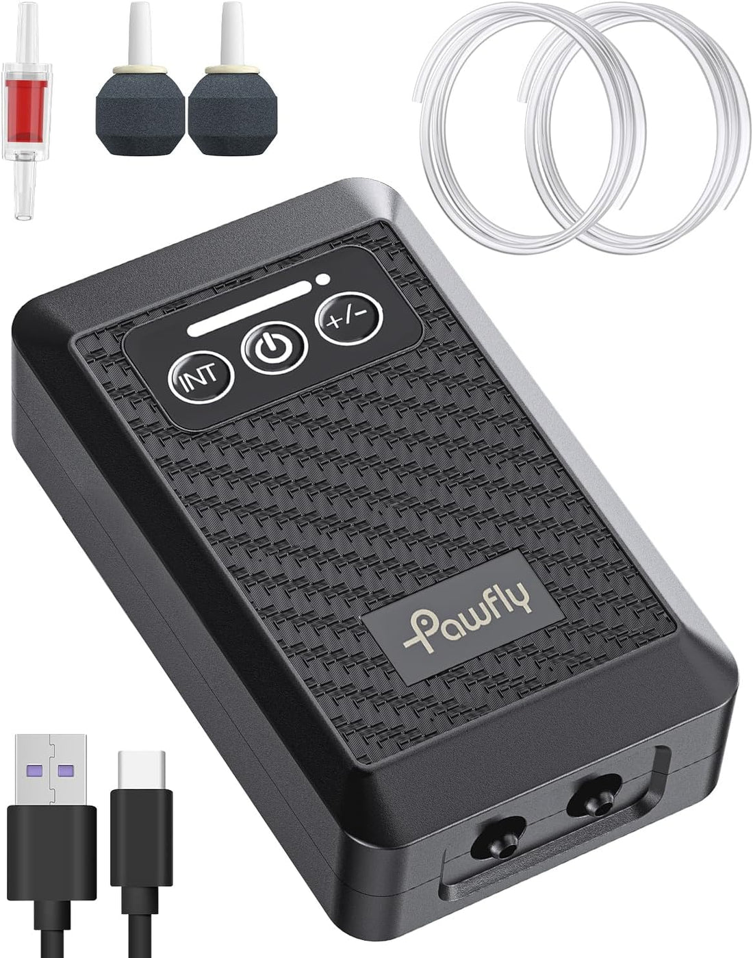 Pawfly Aquarium Lithium Battery Powered Air Pump USB Rechargeable