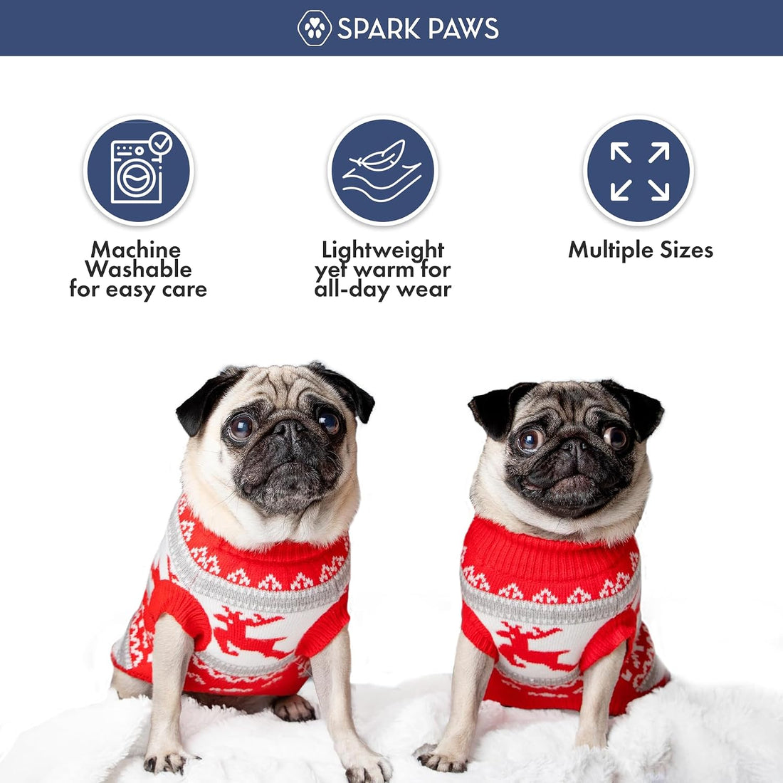 Spark Paws Christmas Dog Sweater