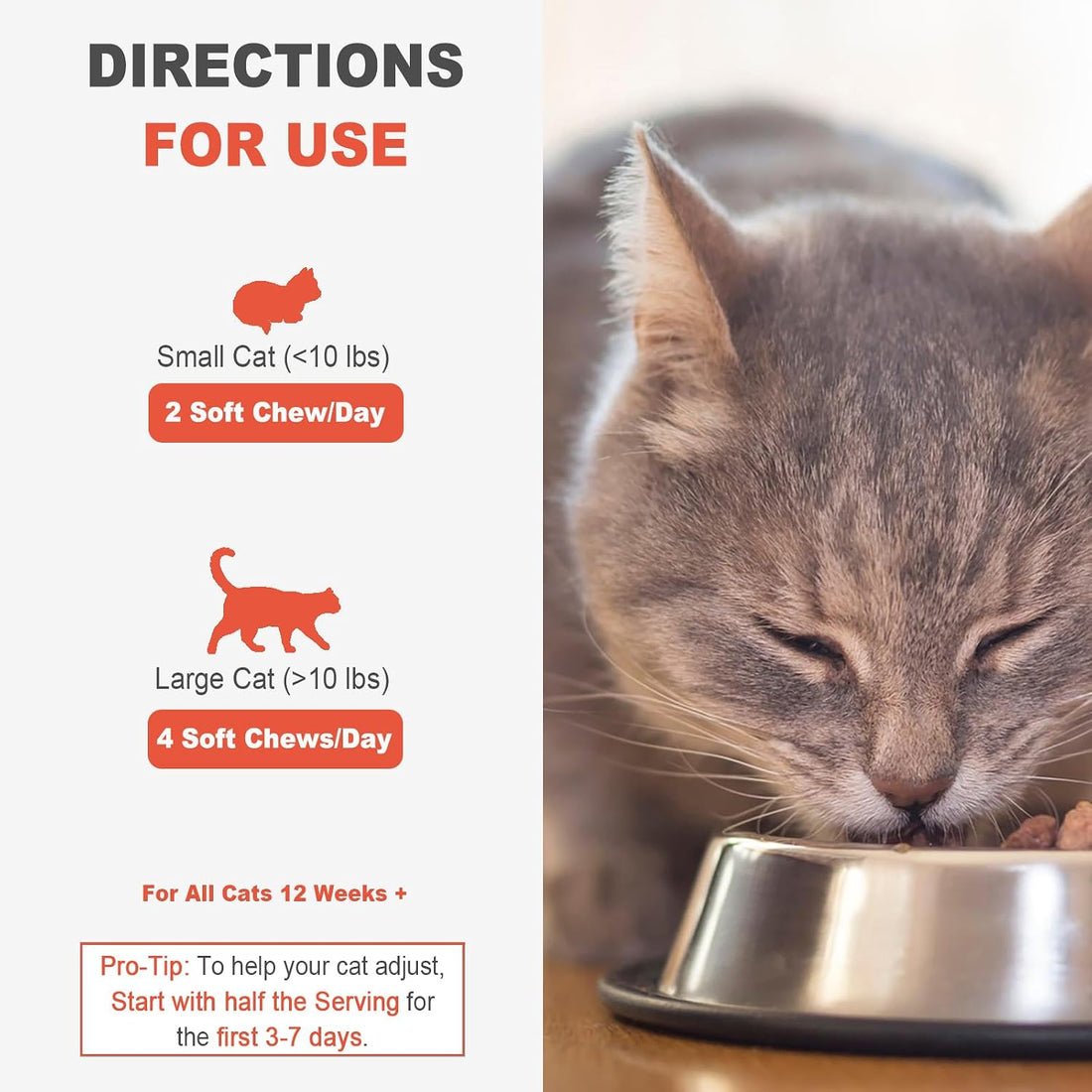 MARIMER Hairball Control Soft Chews for Cats, Chicken Flavor