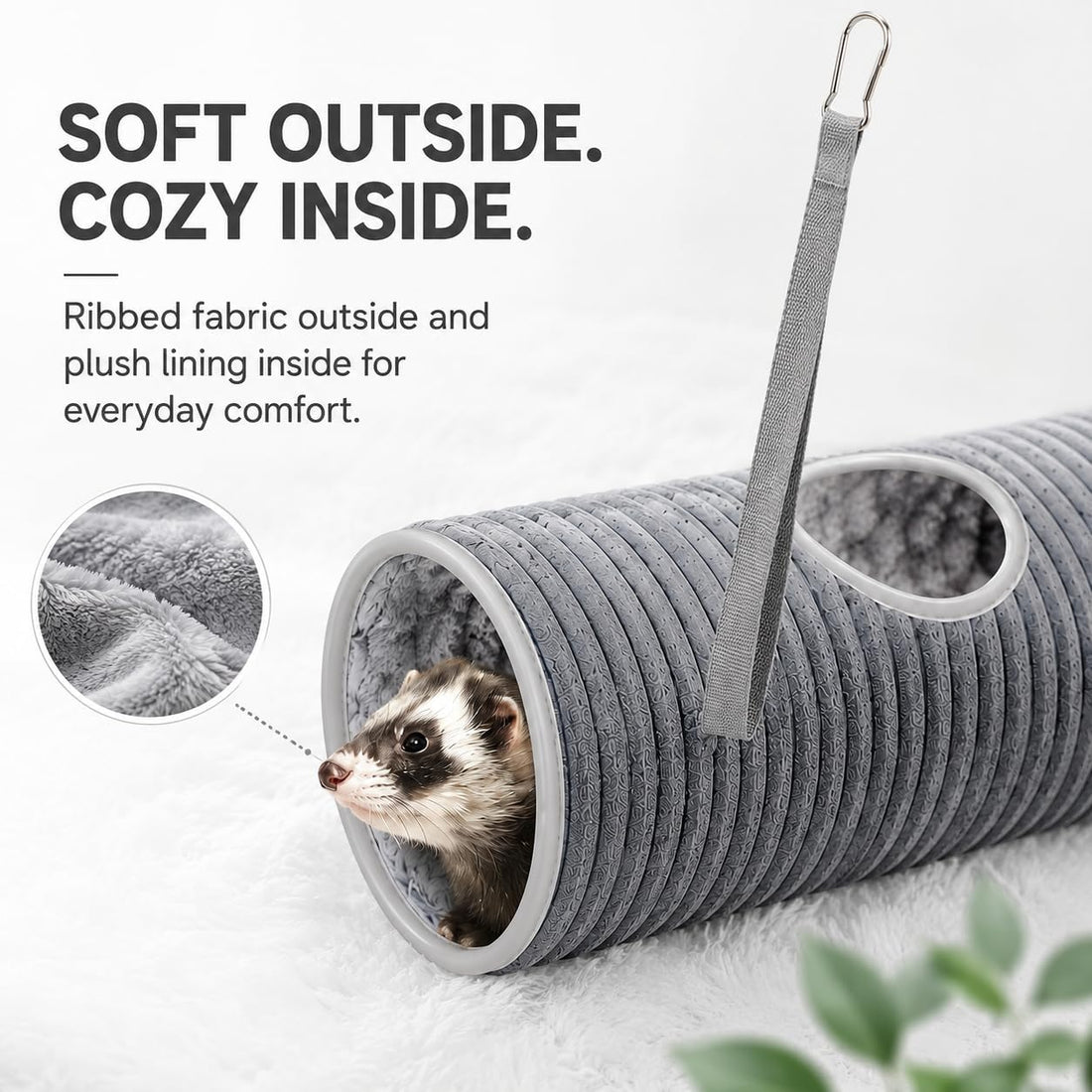 Ferret Rat Hammock Hamster Hanging Tunnels Tubes for Cage