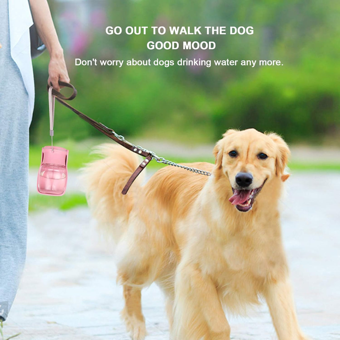 Portable Dog Water Bottle, Foldable Dog Water Bottle Leak Proof