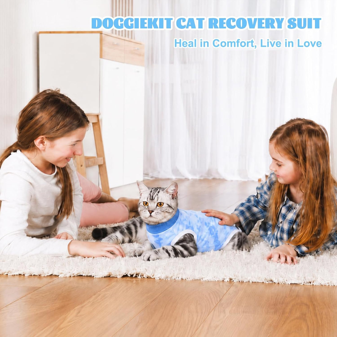 Cat Surgery Recovery Suit, Kitten Surgical Onesie After Spay
