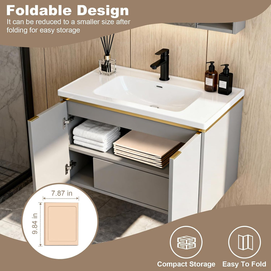 Foldable Dog Bathtub for Small to Medium Dogs & Cats