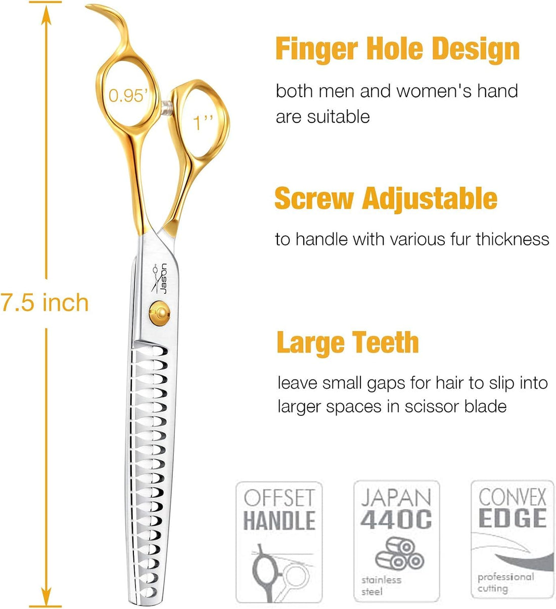 JASON Dog Grooming Chunker Scissors