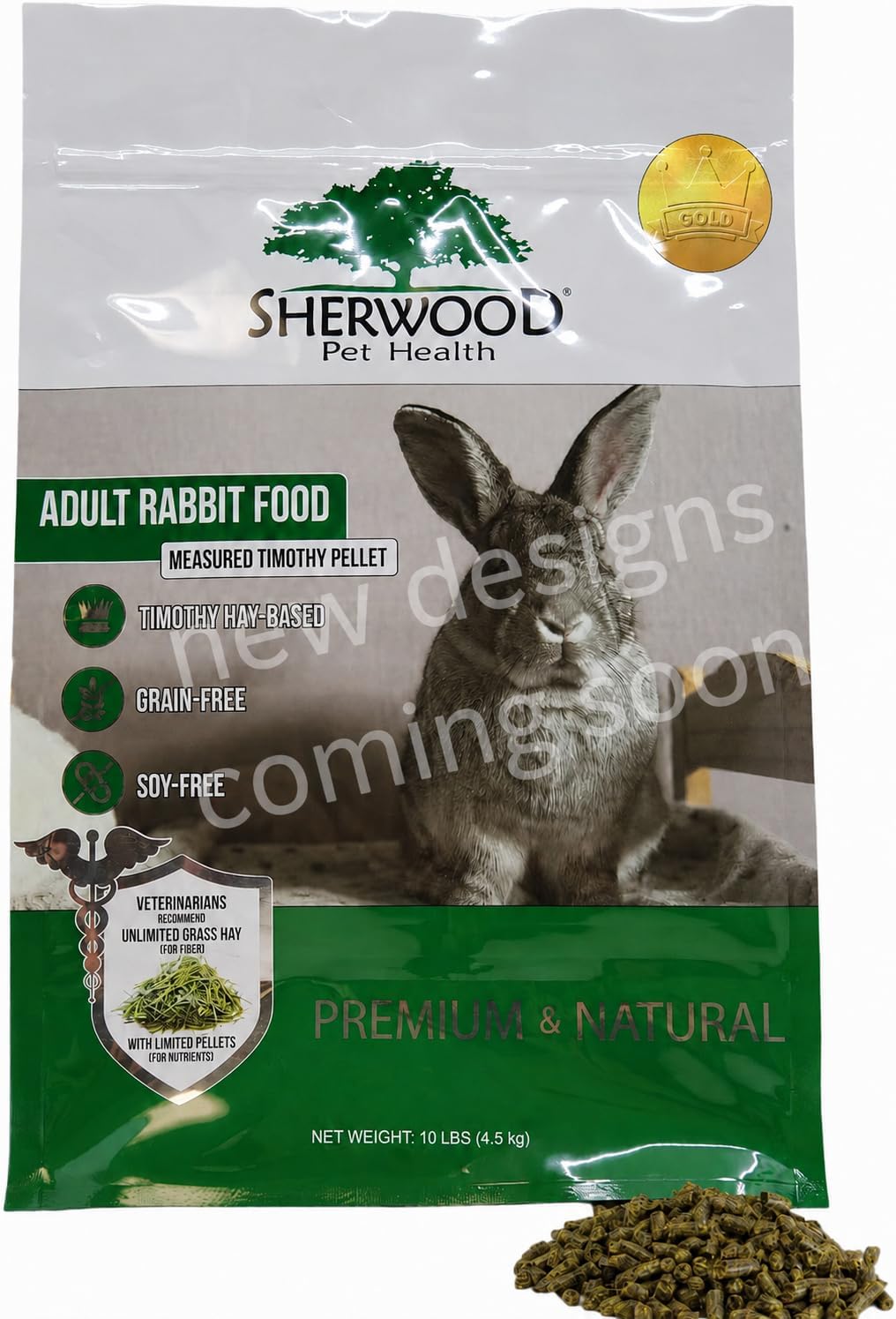 Sherwood Pet Health Adult Rabbit Food Timothy Hay Pellet 4.5 lbs.