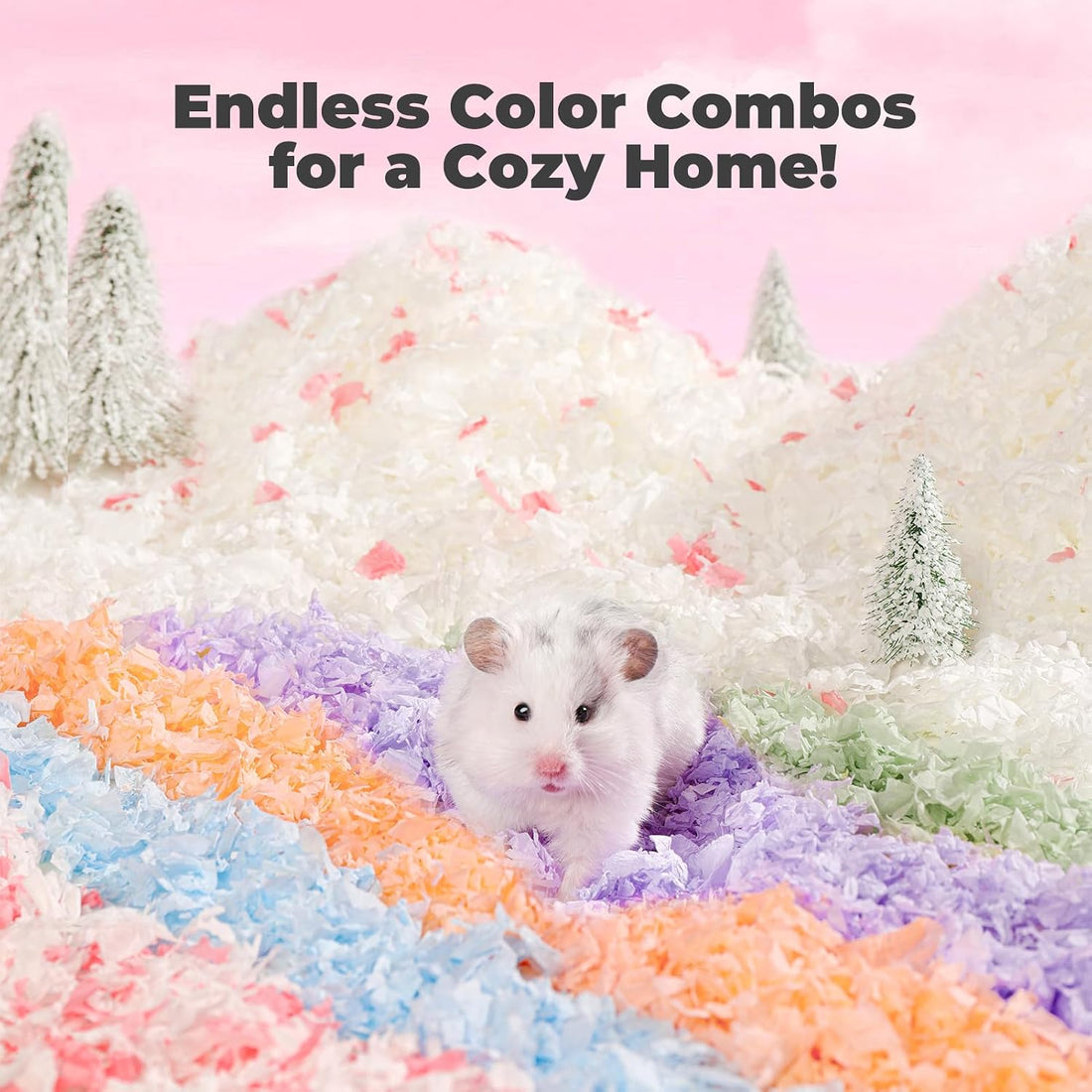 Hamster Bedding 50L Guinea Pig Paper Bedding Odor Control 99%