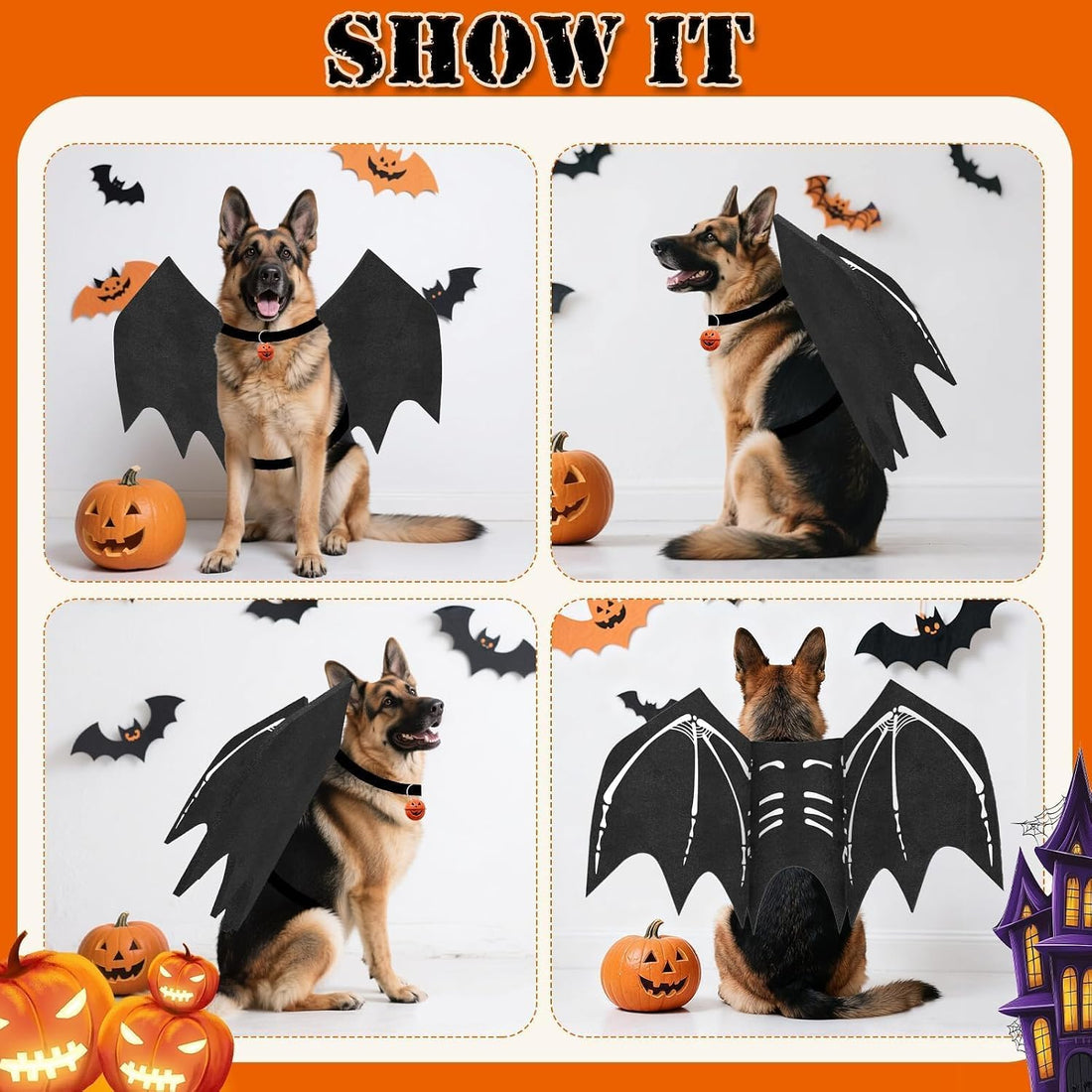 Olanrun Large Dog Halloween Costumes