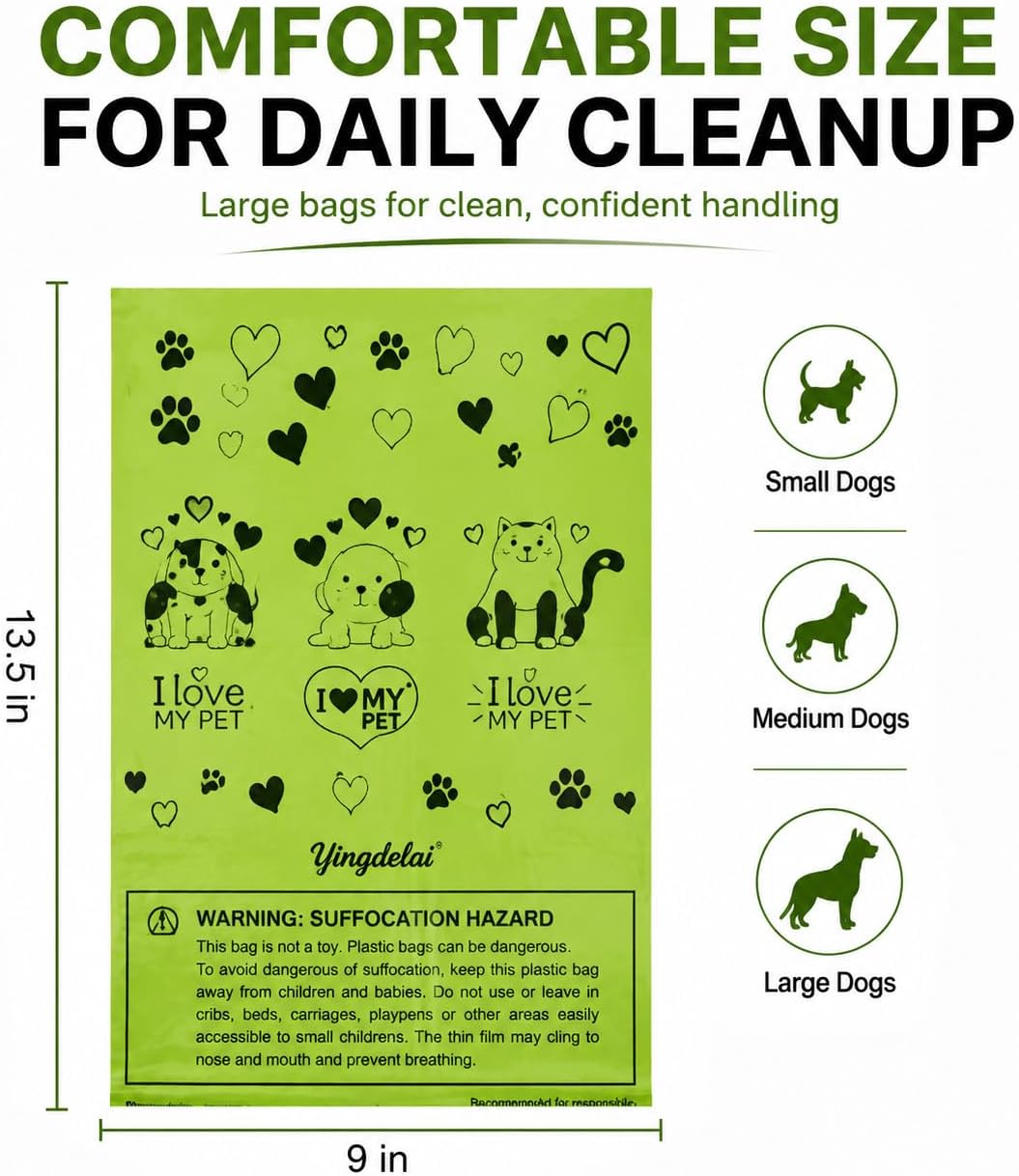 Yingdelai Dog Poop Bag Biodegradable