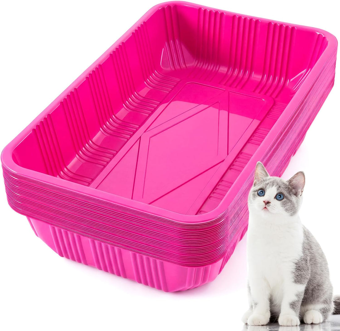 Tessco for you 30 Pack Disposable Litter Boxes for Cats