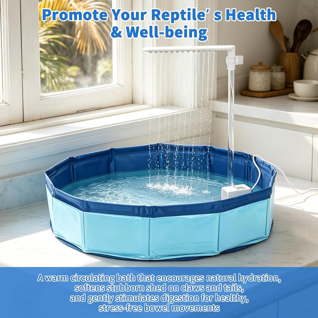 SKARUS Electric Bearded Dragon Bathtub