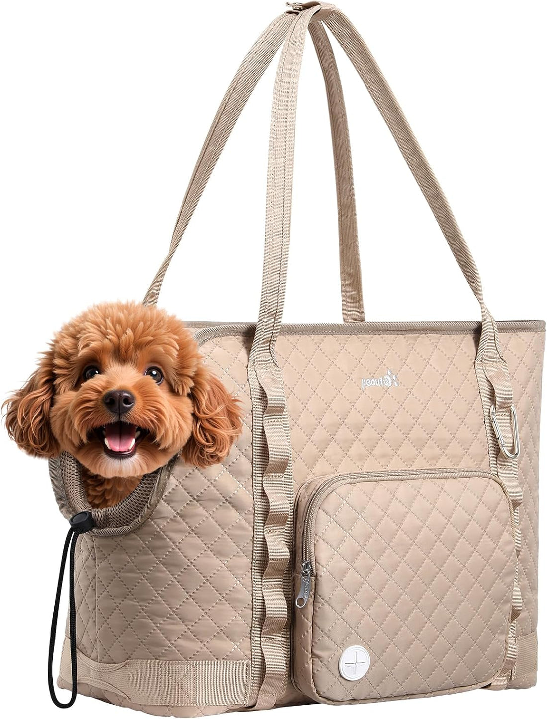 Pecute Dog Purse Carrier, Dog Carrier with Pockets for Small Dogs