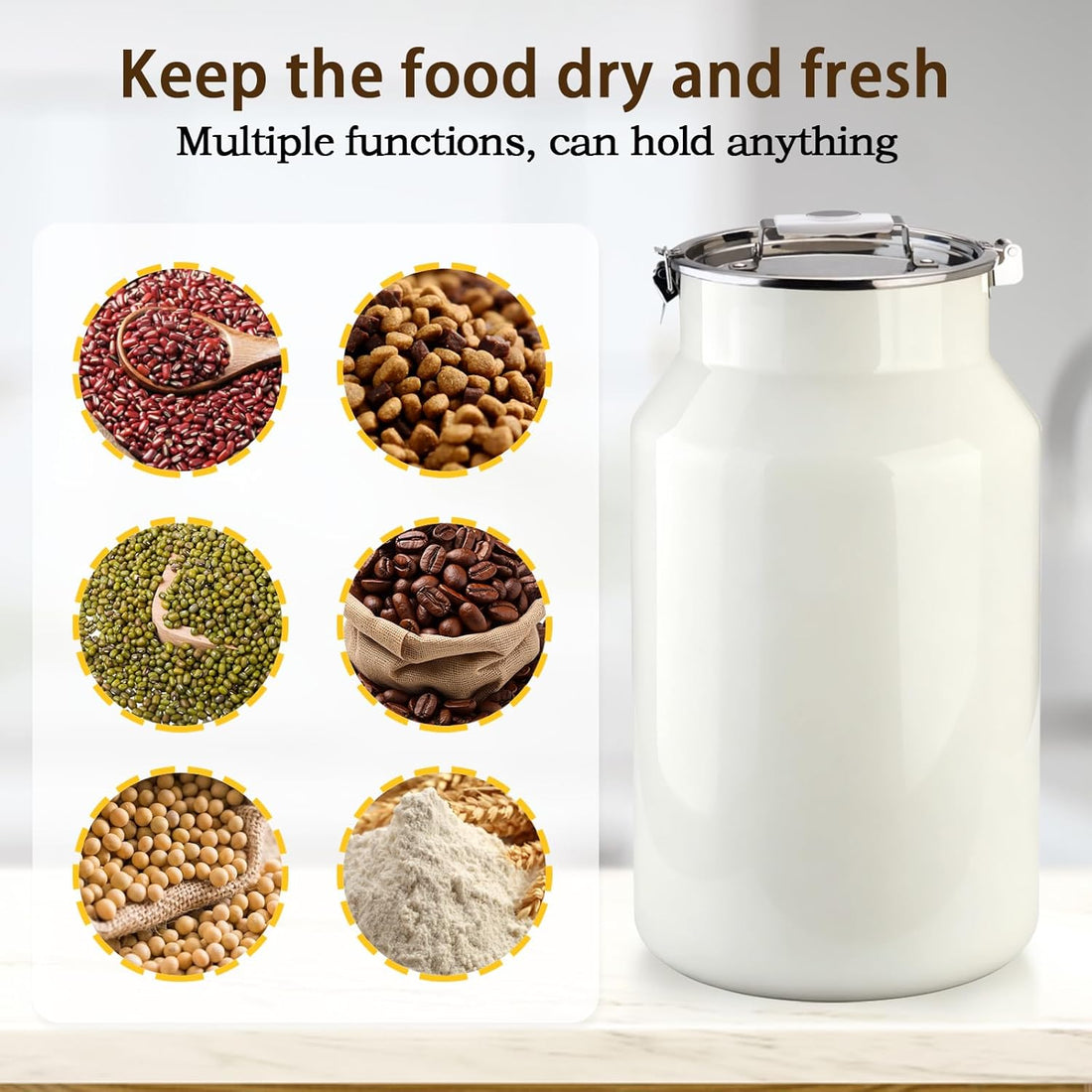 Aloxina Dog-Cat Food Storage Container 40 lb/38 Qt
