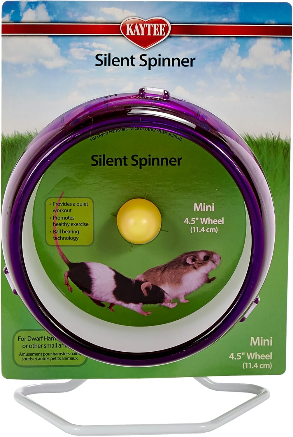 Kaytee Silent Spinner Wheel For Pet Syrian or Large Breed Hamsters