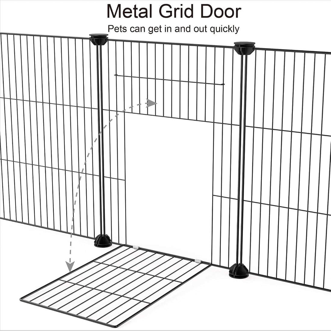 HOMIDEC Pet Playpen,Small Animals Cage DIY Wire Portable Yard Fence