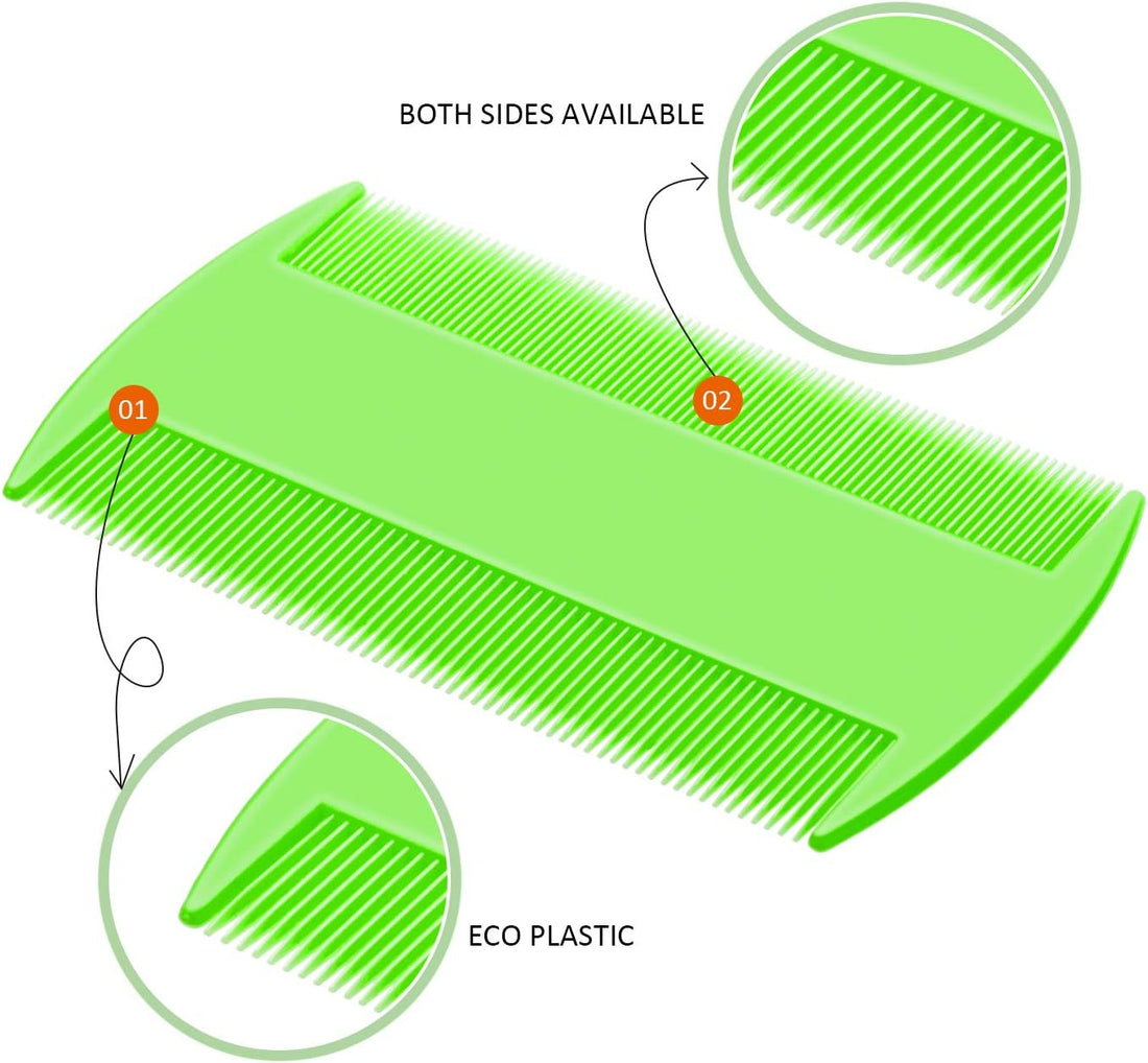 Boao 6 Pack Flea Comb Pet,Pink, Green, Purple, Yellow