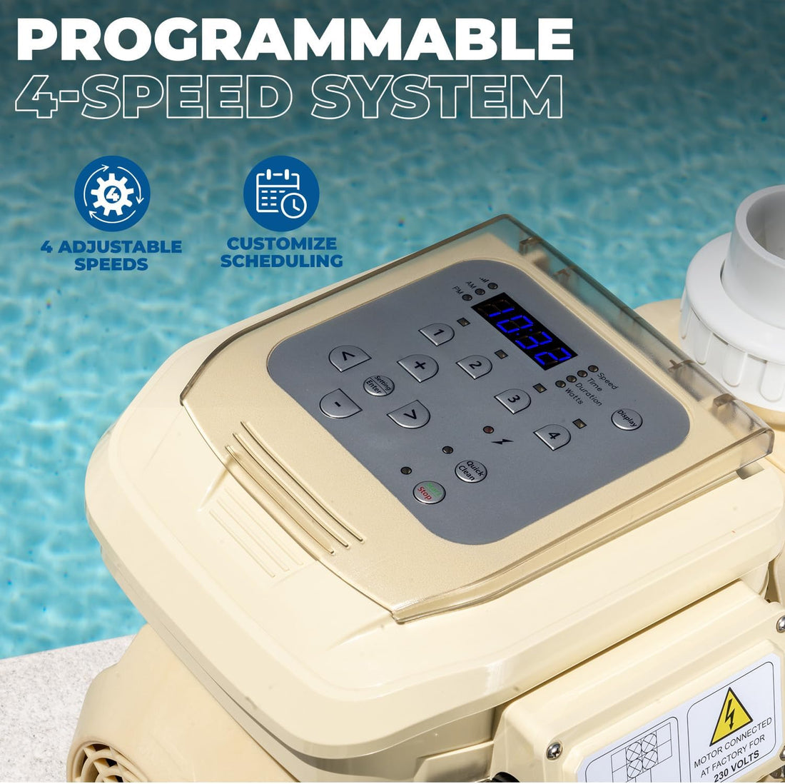 XtremepowerUS SuperFlow Variable Speed High-Flo Pool Pump In-Ground