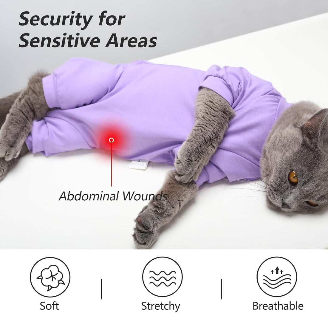 Dotoner Cat Recovery Suit Female Cats After Surgery Spay Soft
