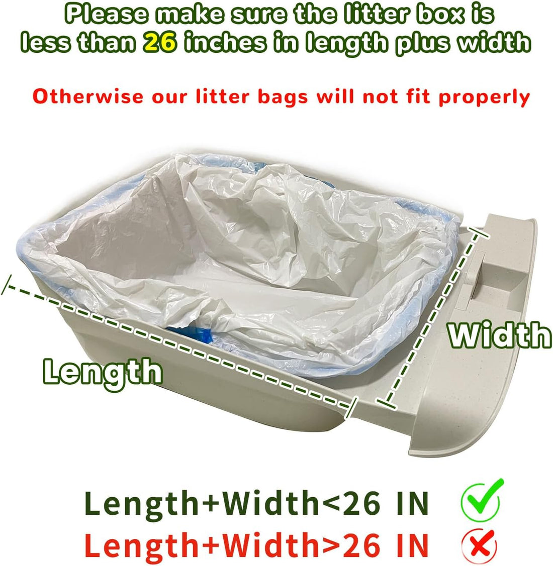 120 Count Litter Bags Compatible with Neakas M1 and Autoscooper 11