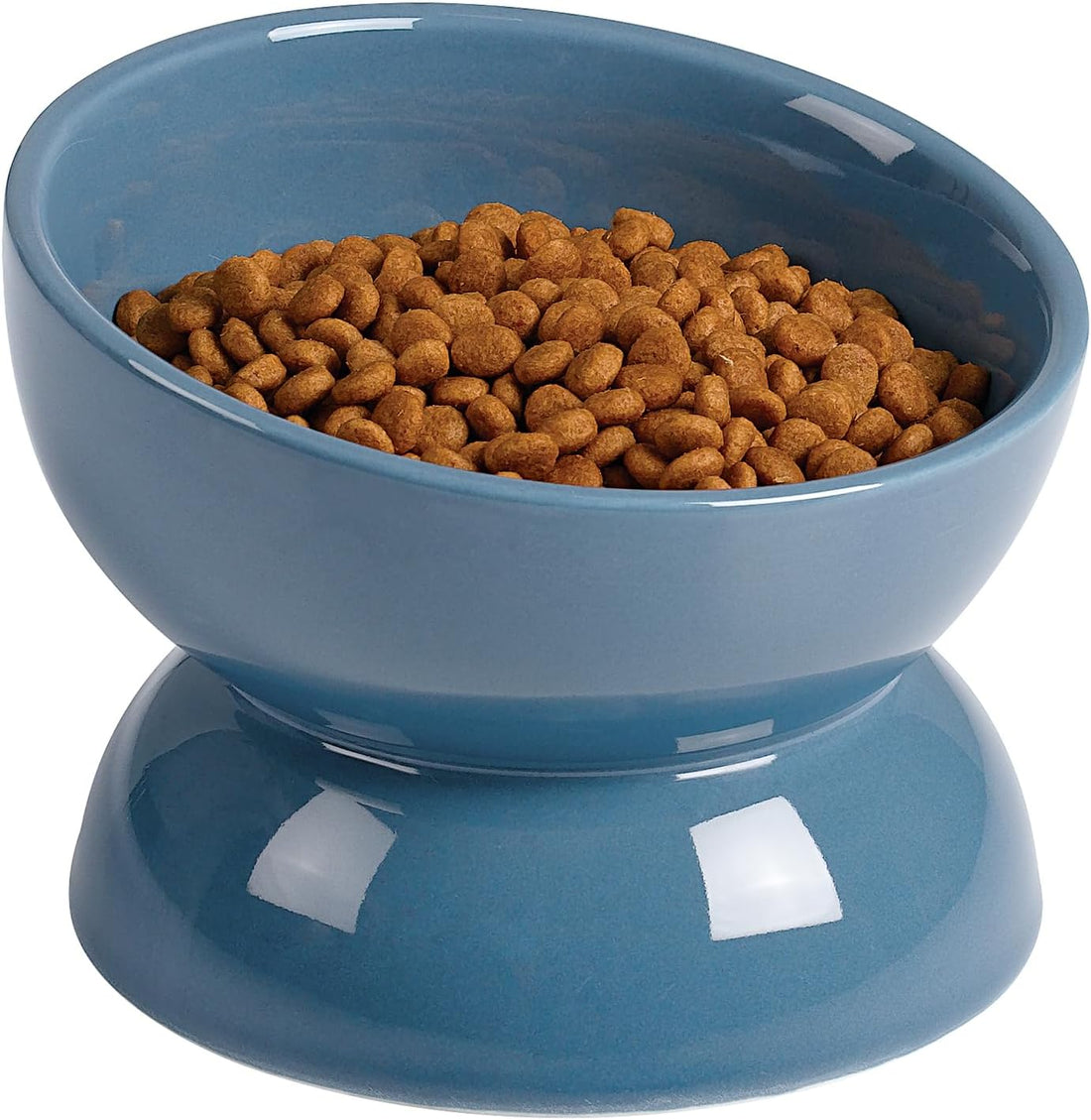 ABRUTY Cat Water Bowl, 16 OZ Ceramic Elevated Cat Bowls