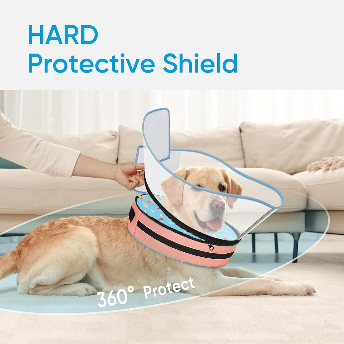 Supet Sponge Dog Cone Collar Stop Licking After Surgery