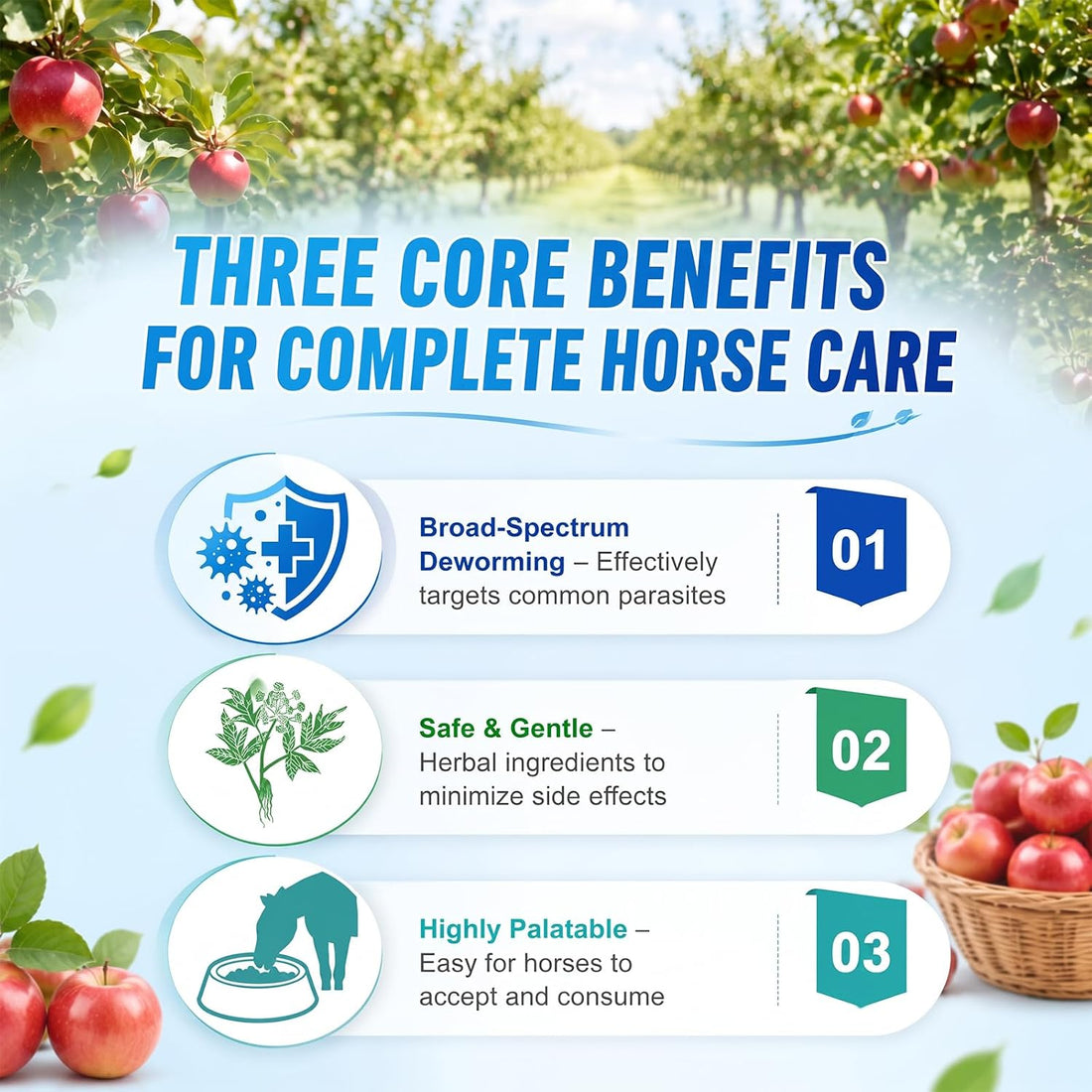 Ivermectin Horse Paste 1.87%, Apple Flavored Equine Dewormer