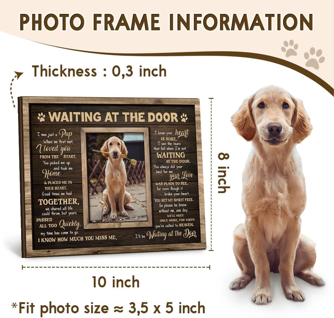 Dog Memorial Wooden Picture Frame 8x10