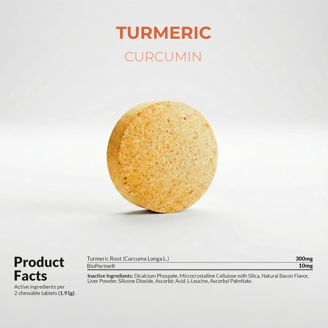 Turmeric for Dogs Anti Inflammatory Pain Relief - 120 Chewable Tablets