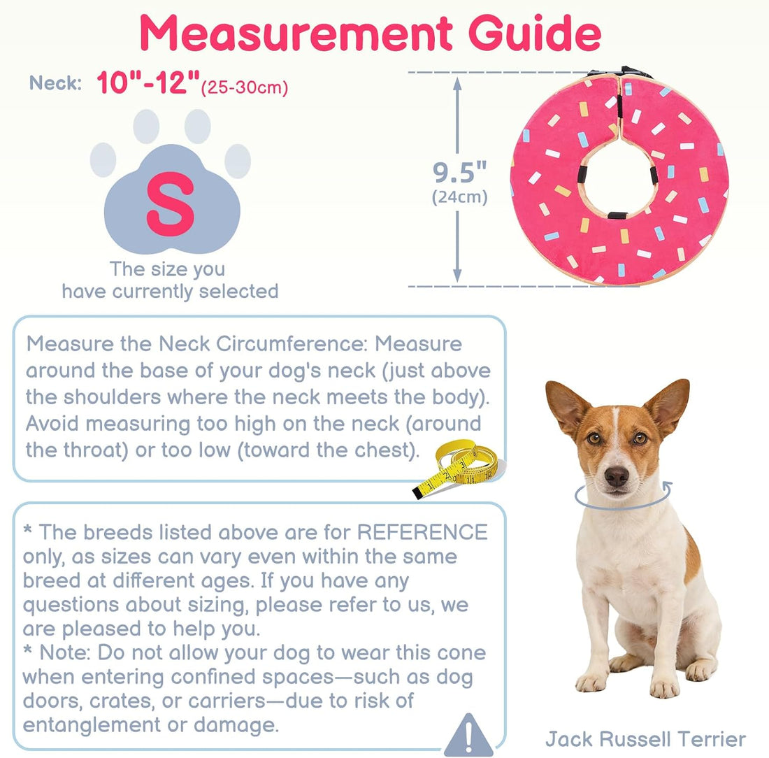 Donut Cone for Dogs, No-Inflation Sponge Donut Collar After Surgery