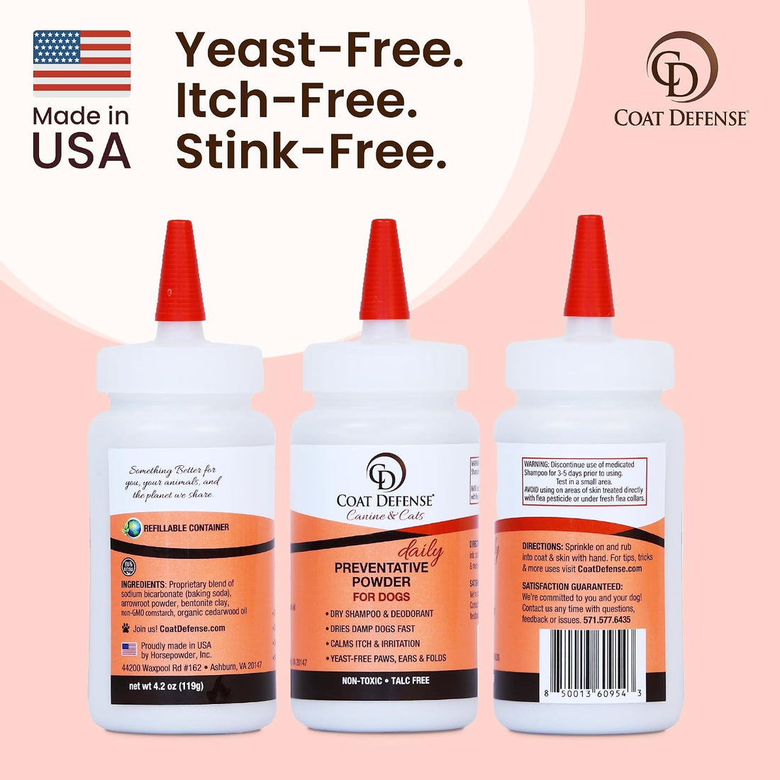 COAT DEFENSE Daily Preventative Powder | Made in USA