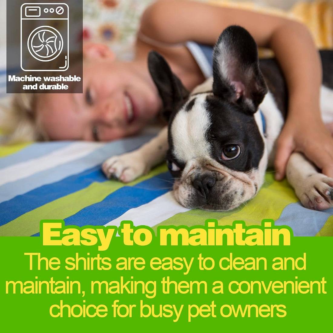 Paiaite Dog Striped Shirt Happy Color Cotton Sleeveless Puppy Shirts