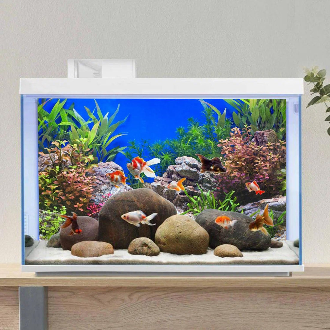 AWERT 30x18 in Aquatic Plant Fish Tank Background Stone Aquarium