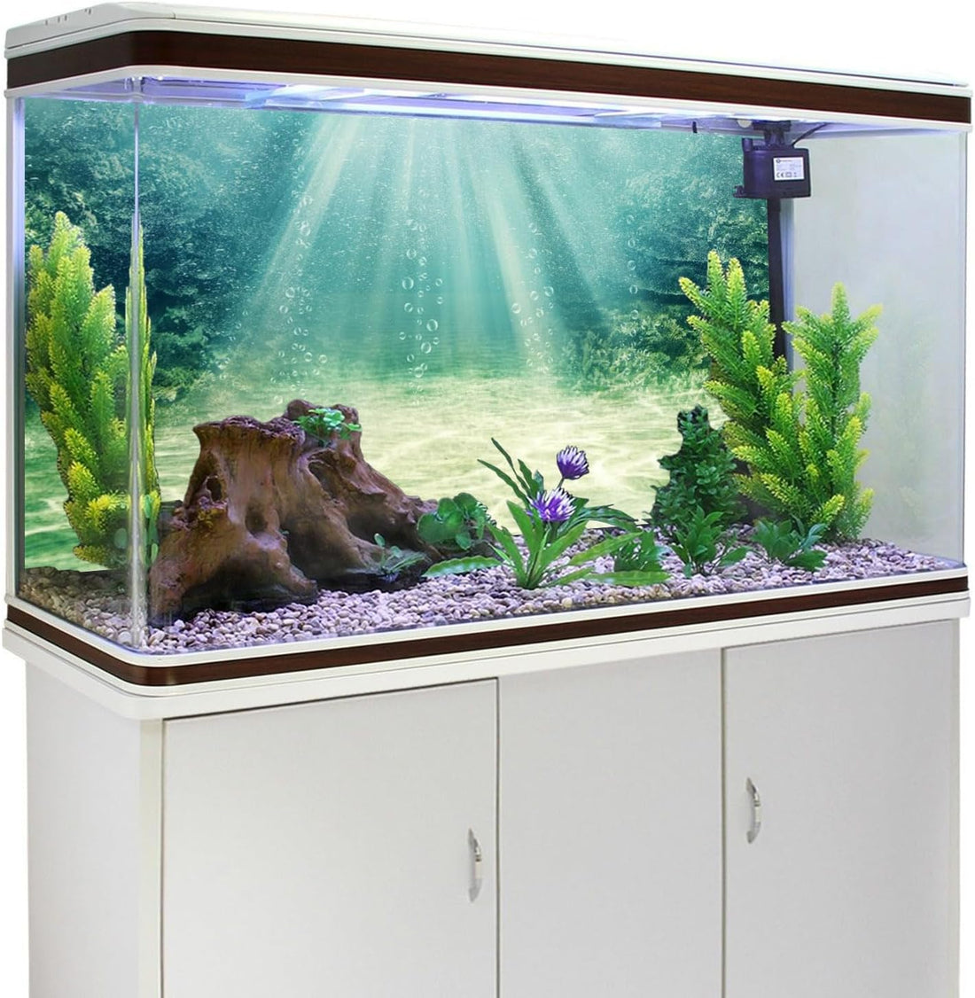 24x16 inches Aquarium Backdrop Underwater Ocean Floor Fish Tank