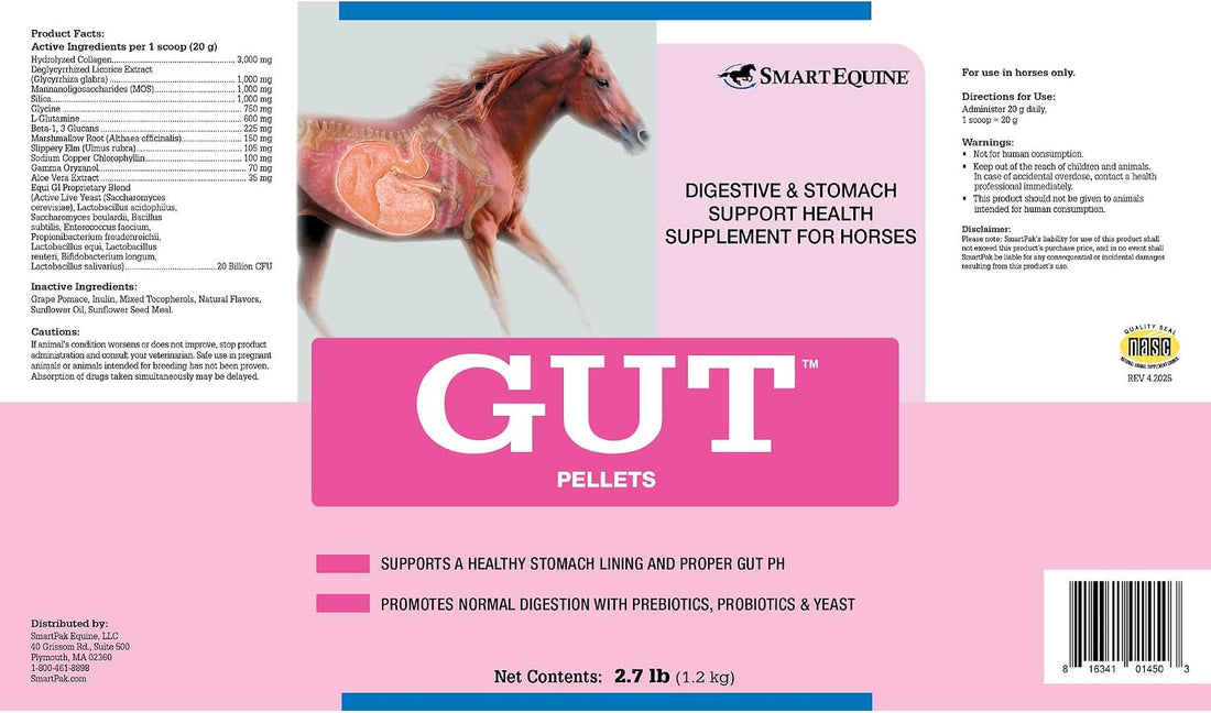 SmartEquine Gut™ Pellets, 2.7 lb, 60 Servings