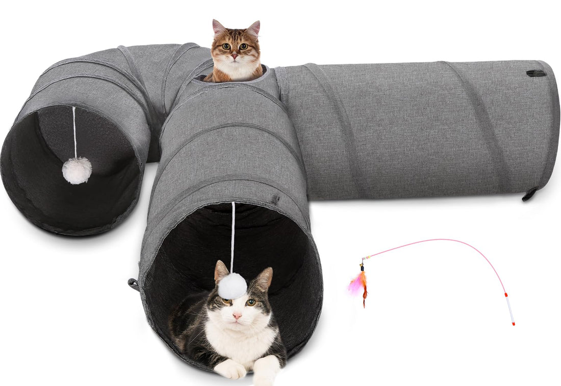 Ownpets Cat Tunnel 12 Inches in Diameter Larger Pet Tunnel Tube