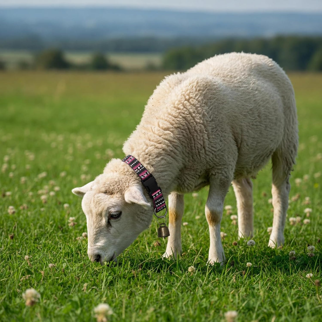 Goat Collars and Bells,Durable Nylon Adjustable Collar (Gradation)