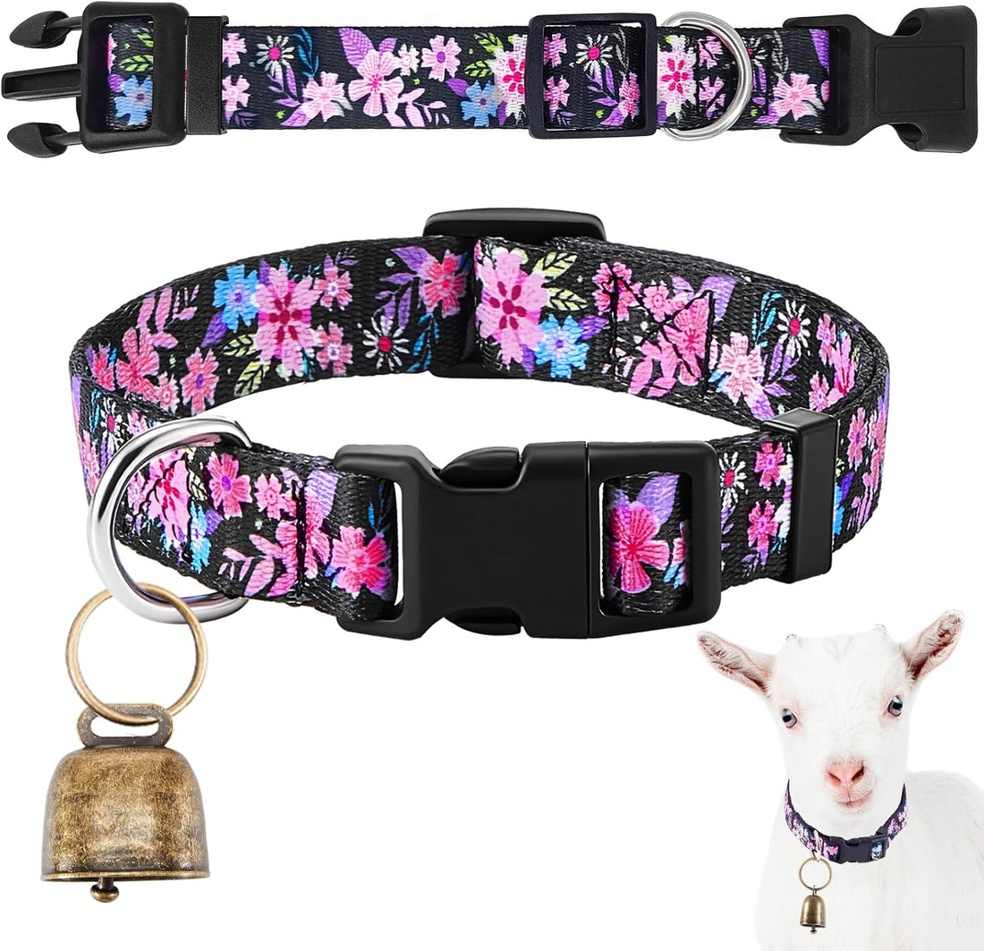 Copper Bell Goat Collar, Geometric Boy Style for Pygmy Goats and Lambs