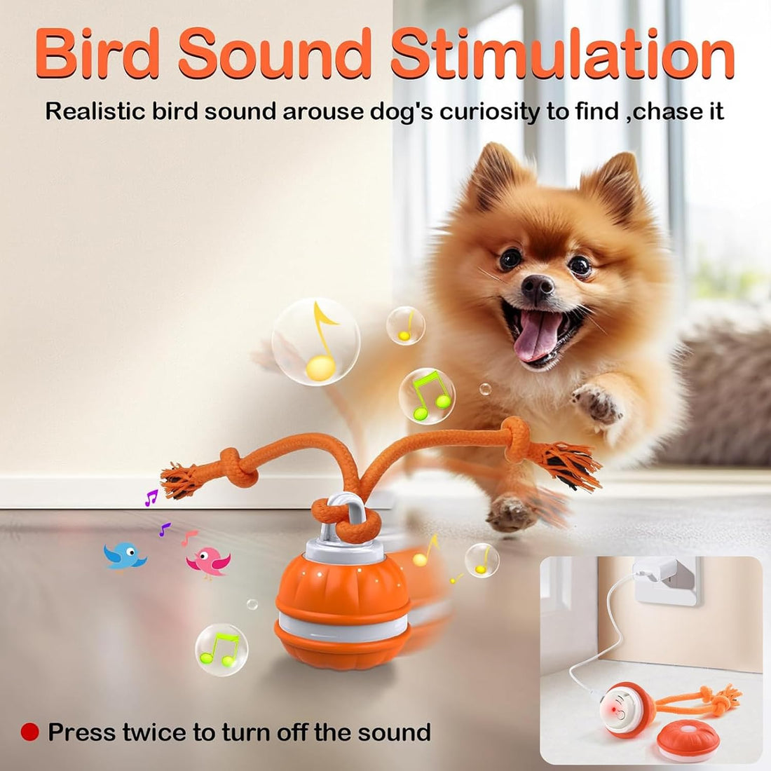 P06 Smart Interactive Dog Toys Dog Balls with Rope for Small Medium